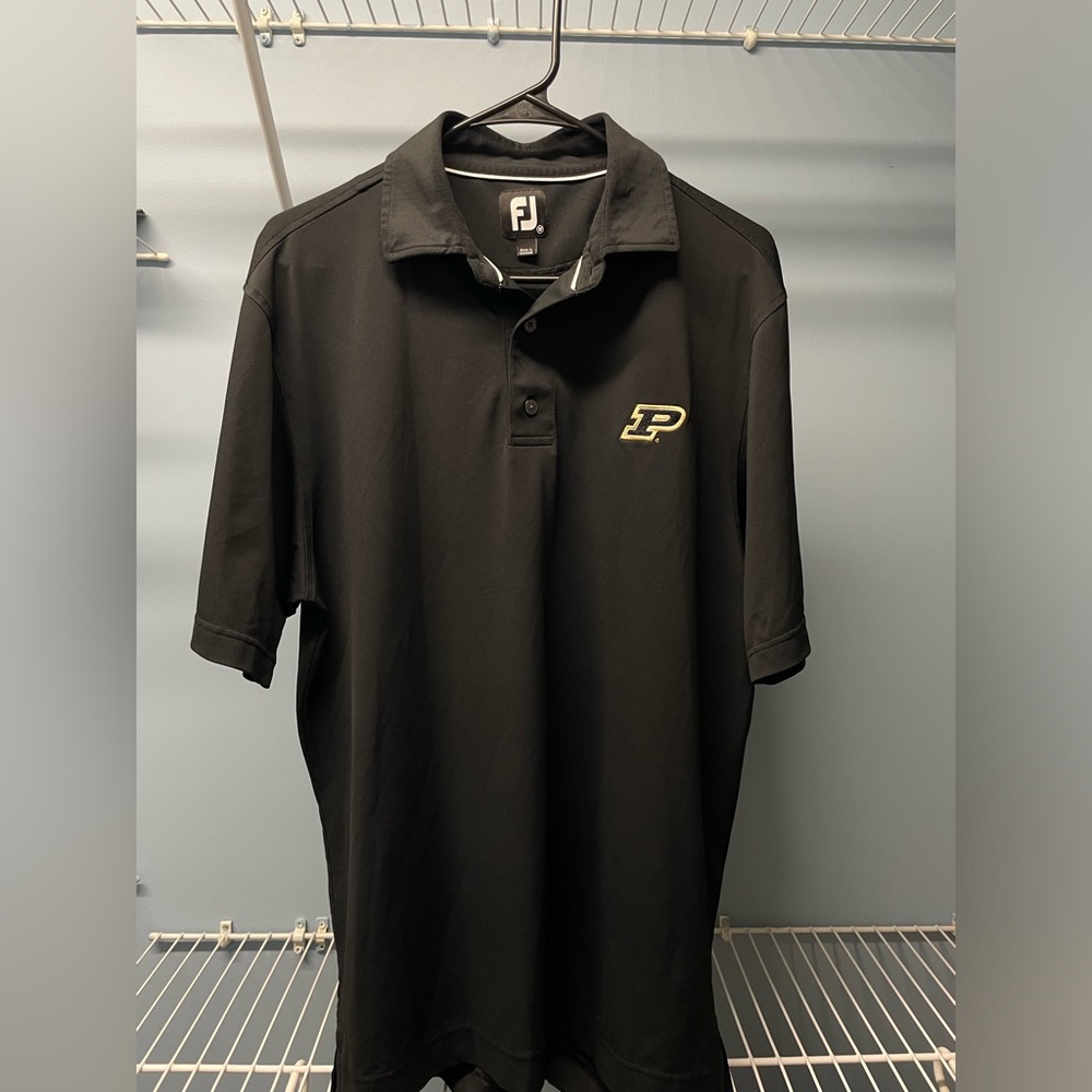 Footjoy Performance Stretch Golf Polo Purdue Logo